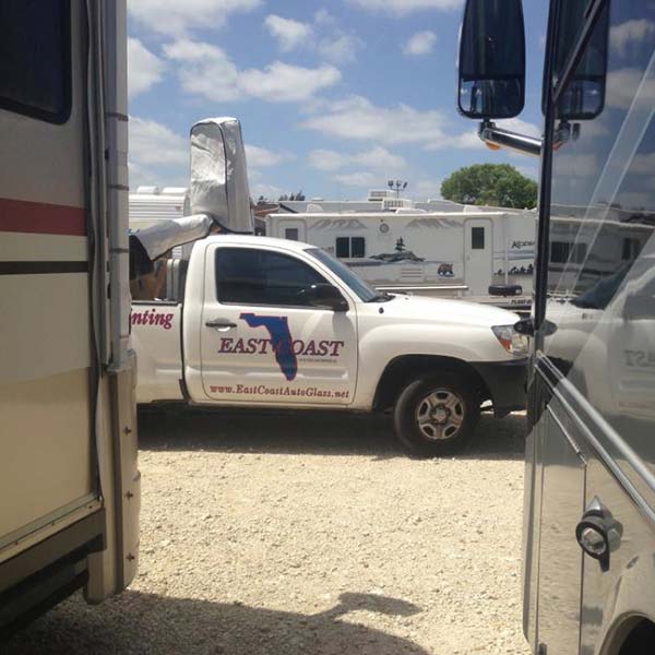 East Coast Auto Glass vehicle parked